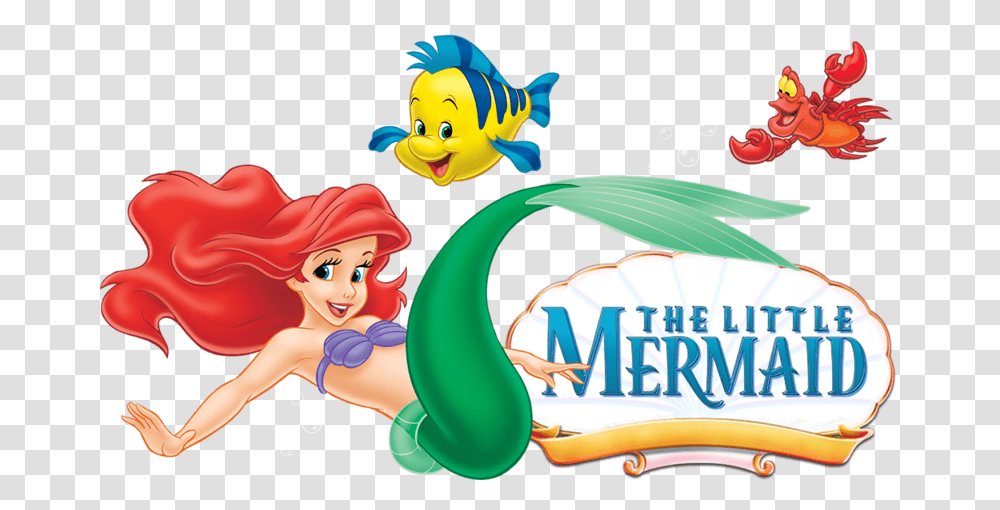 Ariel Black And White Clipart Little Mermaid, Person, Meal Transparent Png