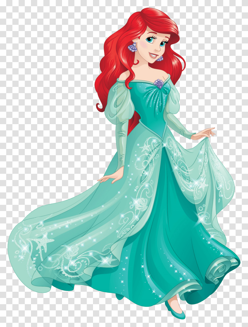 Ariel Castle Princess Ariel, Evening Dress, Robe, Gown Transparent Png