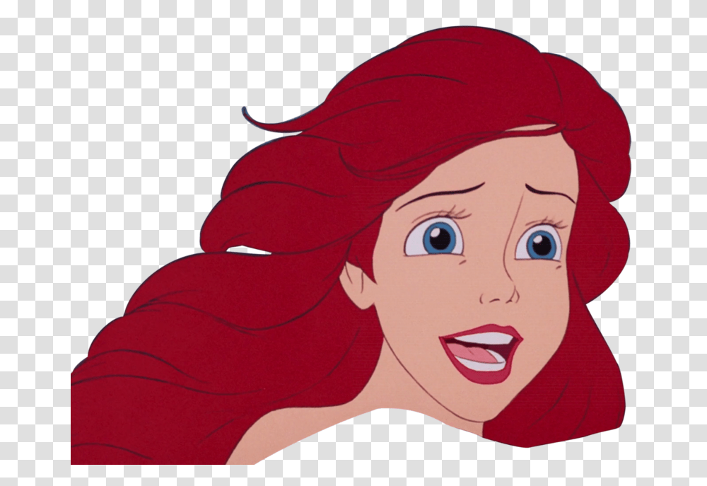 Ariel, Character, Person, Face, Female Transparent Png
