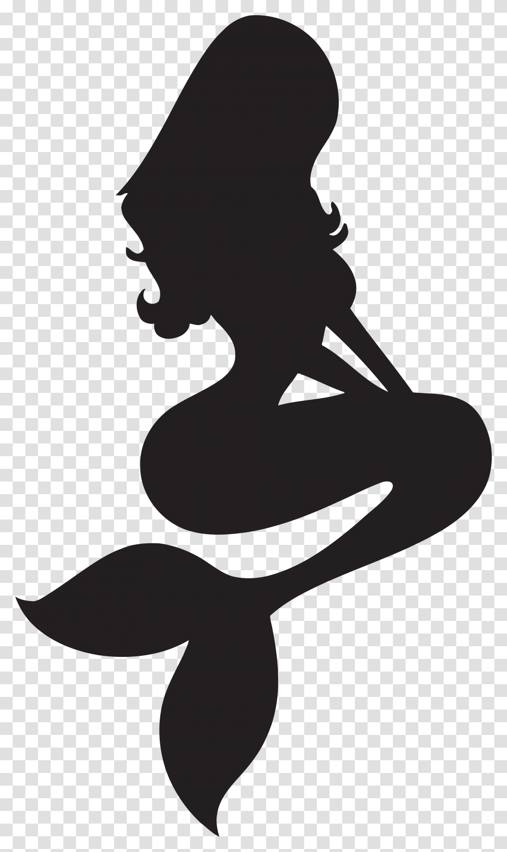 Ariel, Character, Person, Silhouette, Female Transparent Png