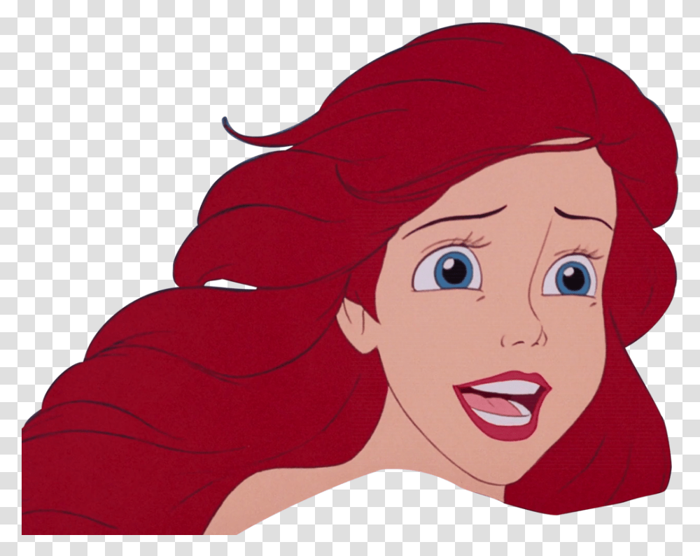 Ariel Images Ariel The Little Mermaid Face, Person, Female, Girl Transparent Png