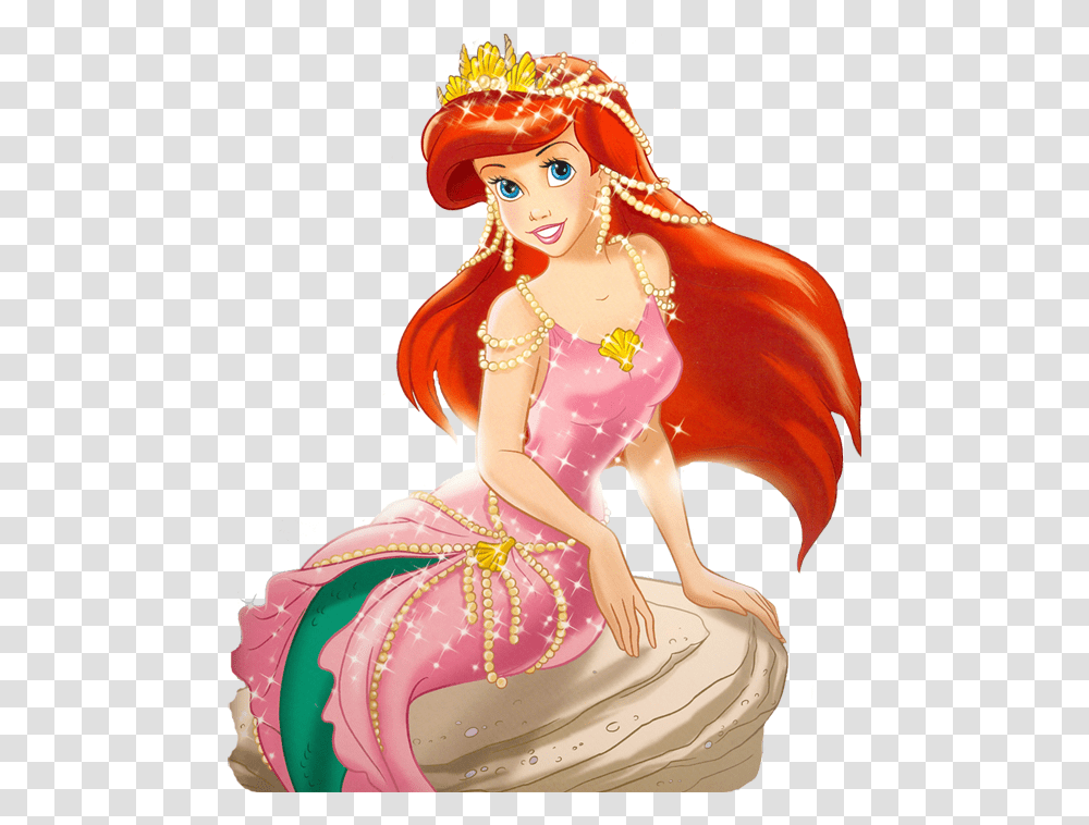 Ariel Little Mermaid Disney Princes, Figurine, Apparel Transparent Png