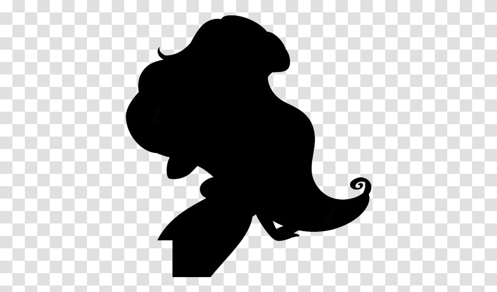 Ariel Little Mermaid For Free, Silhouette, Leaf, Plant Transparent Png