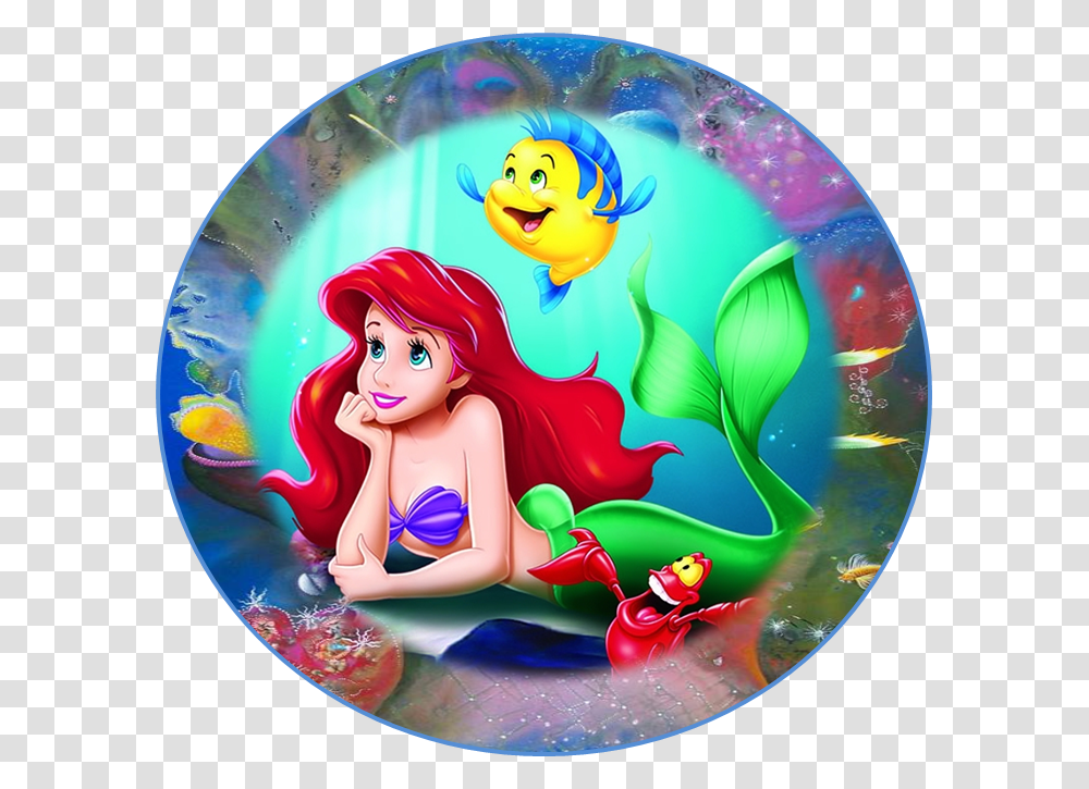 Ariel Little Mermaid Sebastian And Flounder, Disk, Dvd Transparent Png