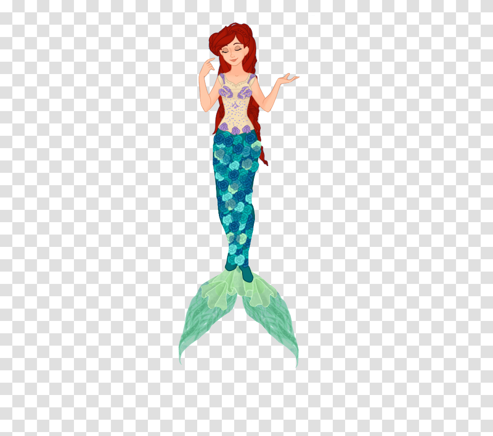 Ariel Mermaid Wonder Woman Disney Princess Poor Unfortunate Illustration, Person, Pants, Animal Transparent Png
