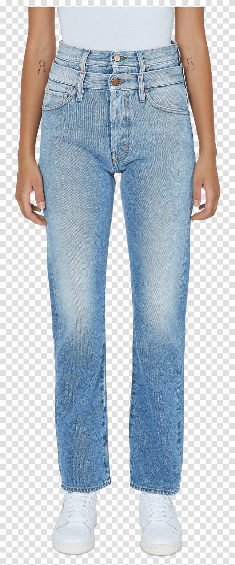 Aries Lily Double Waistband Jeans, Pants, Apparel, Denim Transparent Png