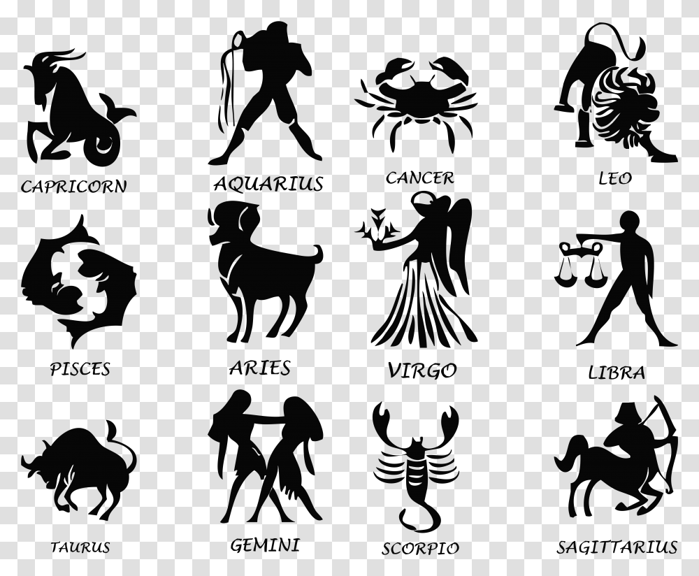 Aries Zodiac Signs, Person, Silhouette, Poster Transparent Png