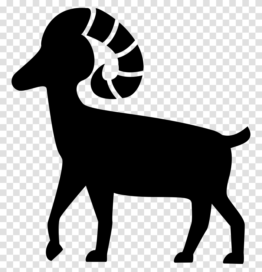 Aries, Zodiac, Silhouette, Stencil, Animal Transparent Png