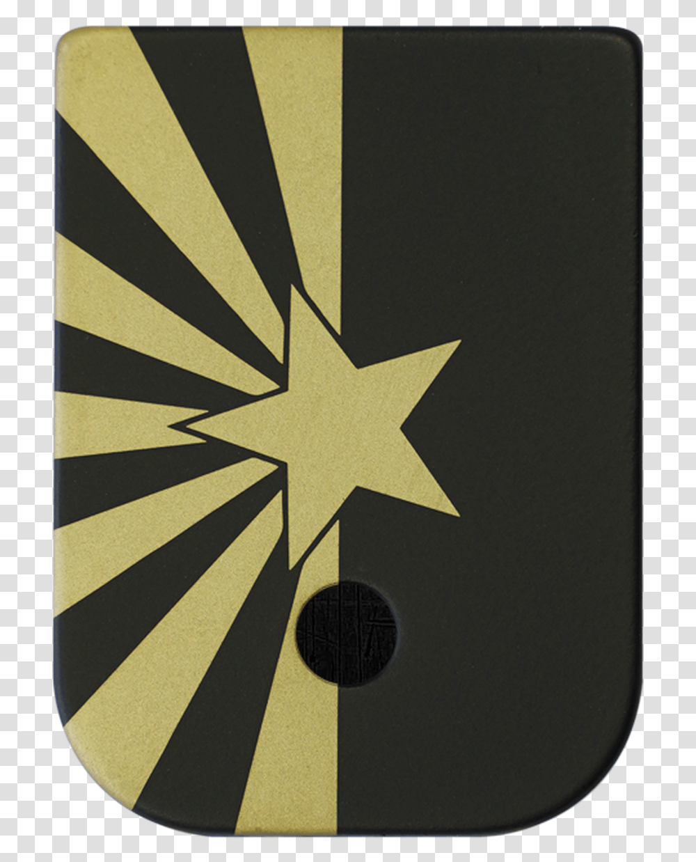 Arizona Flag Brass Black Traditional Finish Mag Plate, Star Symbol, Rug, Emblem Transparent Png
