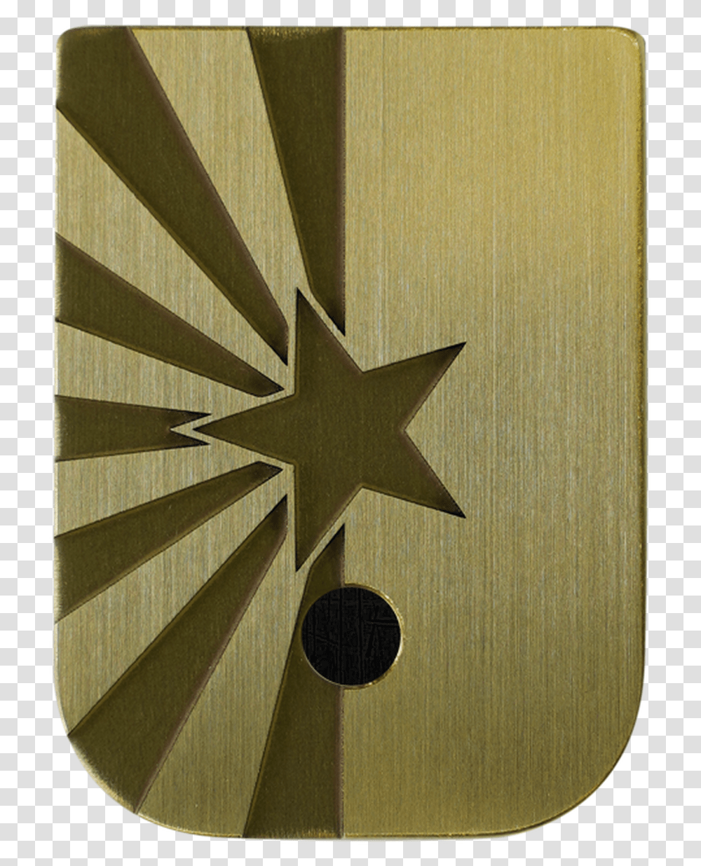 Arizona Flag Brass Brushed Finish Mag Plate Emblem, Plywood, Cross, Star Symbol Transparent Png