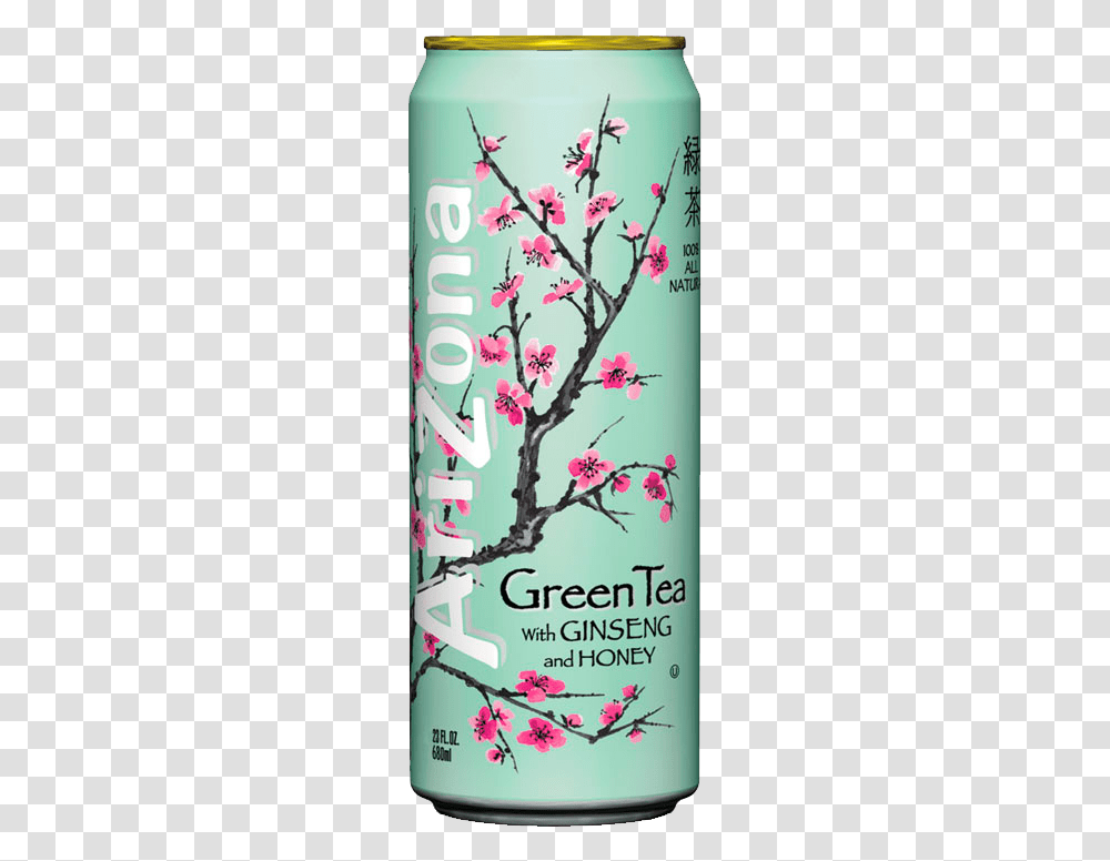Arizona Green Tea With Ginseng And Honey Arizona Green Tea, Plant, Flower, Anther, Produce Transparent Png