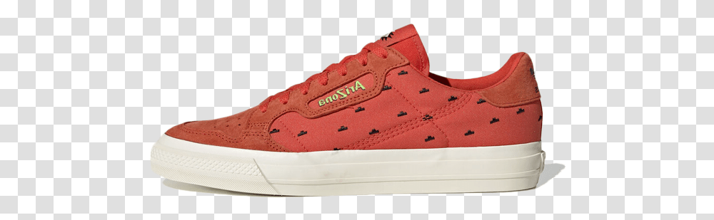 Arizona Iced Tea X Adidas Continental Vulc 'watermelon' Fv2710 Skate Shoe, Footwear, Clothing, Apparel, Suede Transparent Png