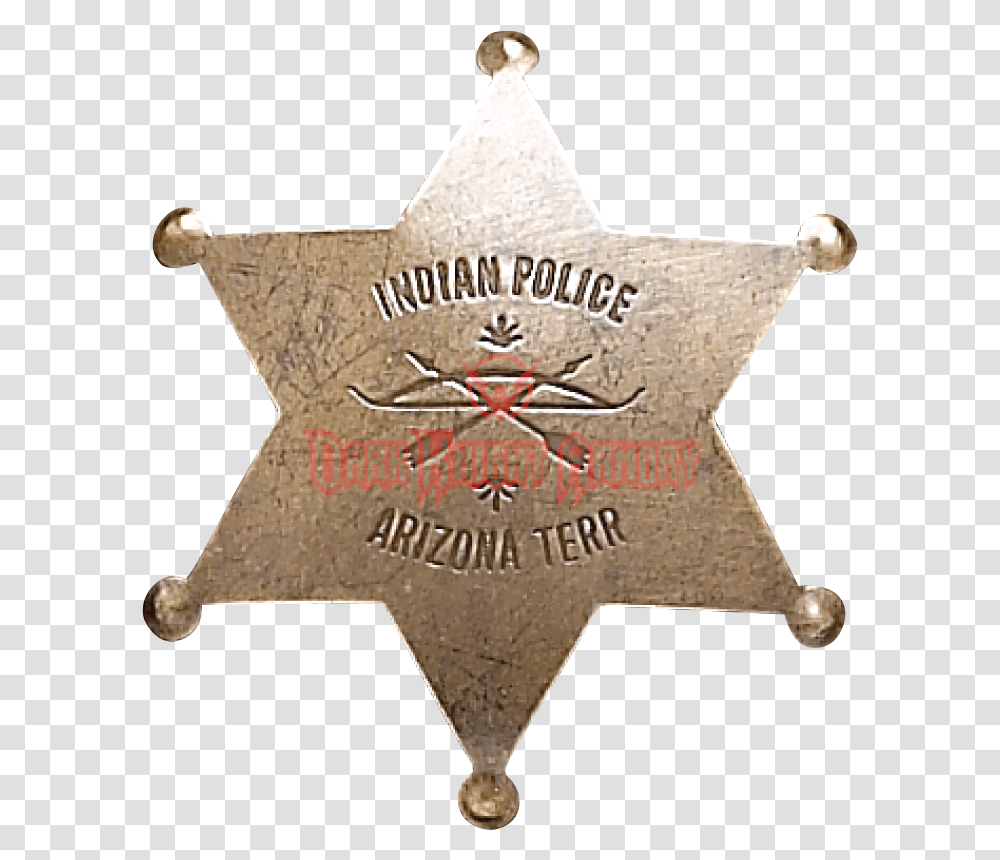 Arizona Indian Police Badge Badge, Logo, Trademark, Cross Transparent Png