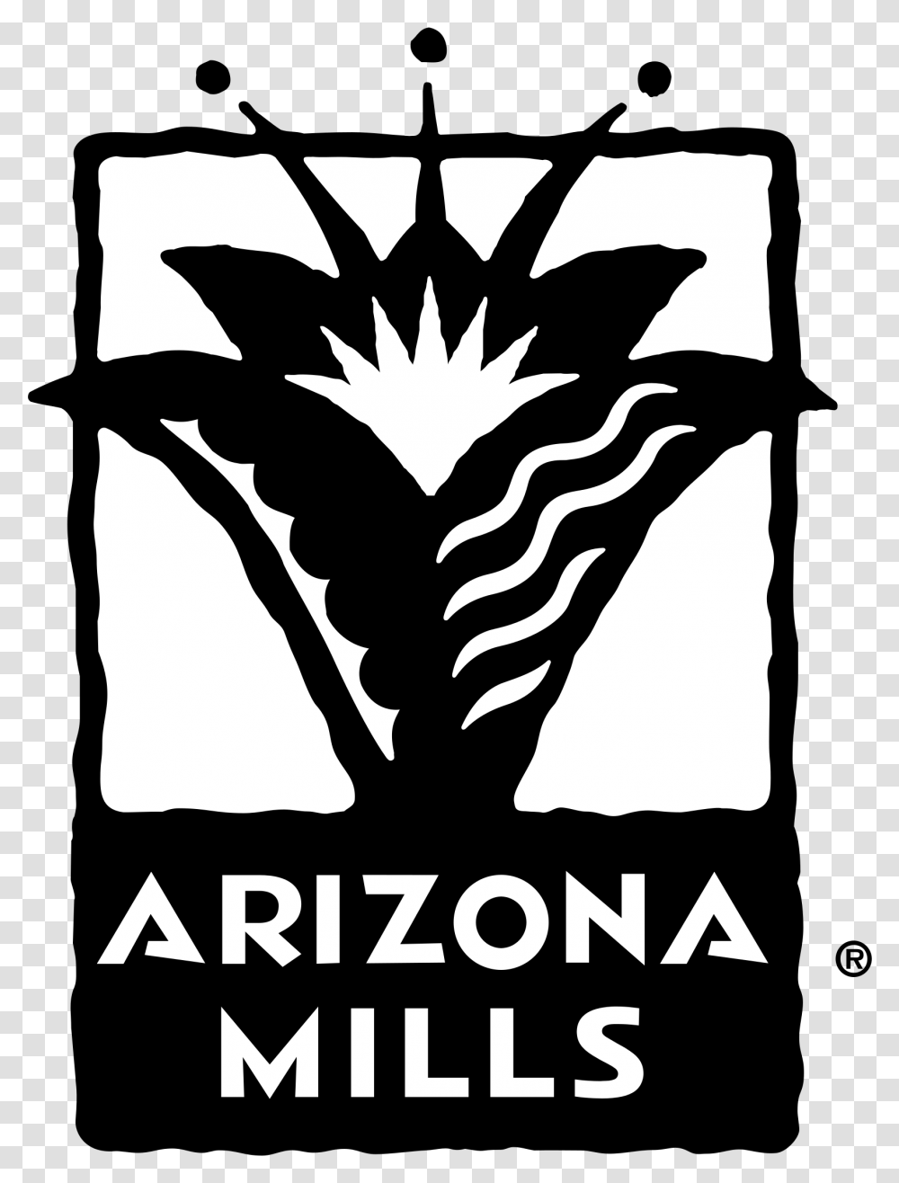 Arizona Mills Logo, Poster, Advertisement, Stencil, Silhouette Transparent Png