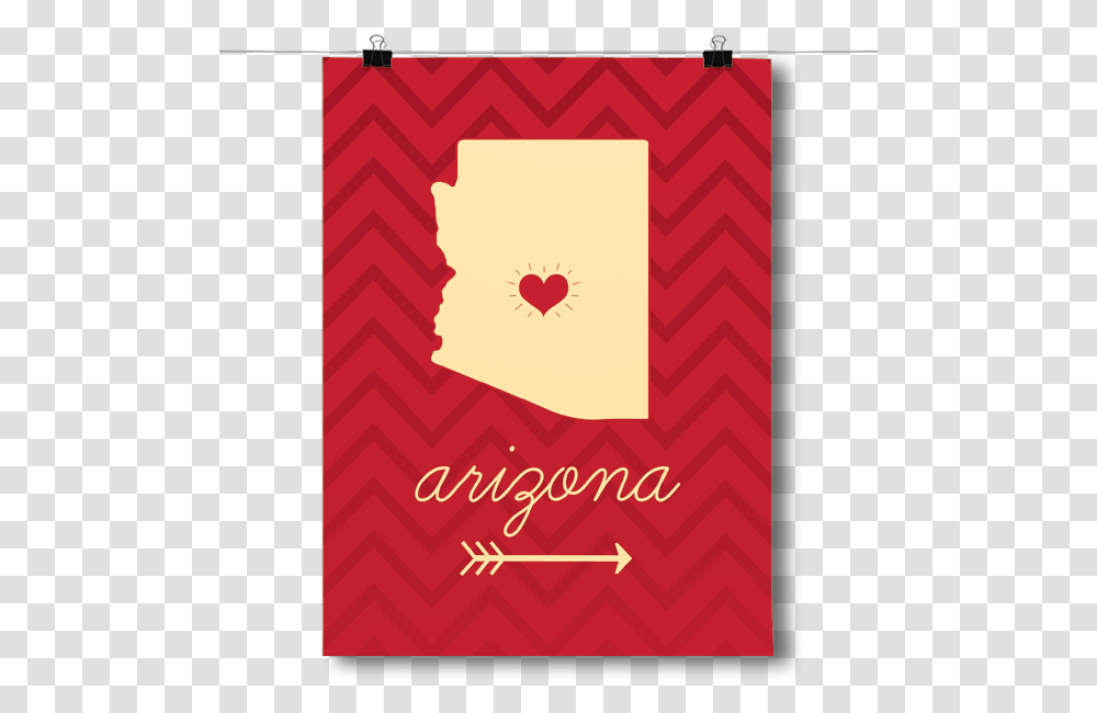 Arizona State Chevron Pattern, Envelope, Mail, Greeting Card, Poster Transparent Png