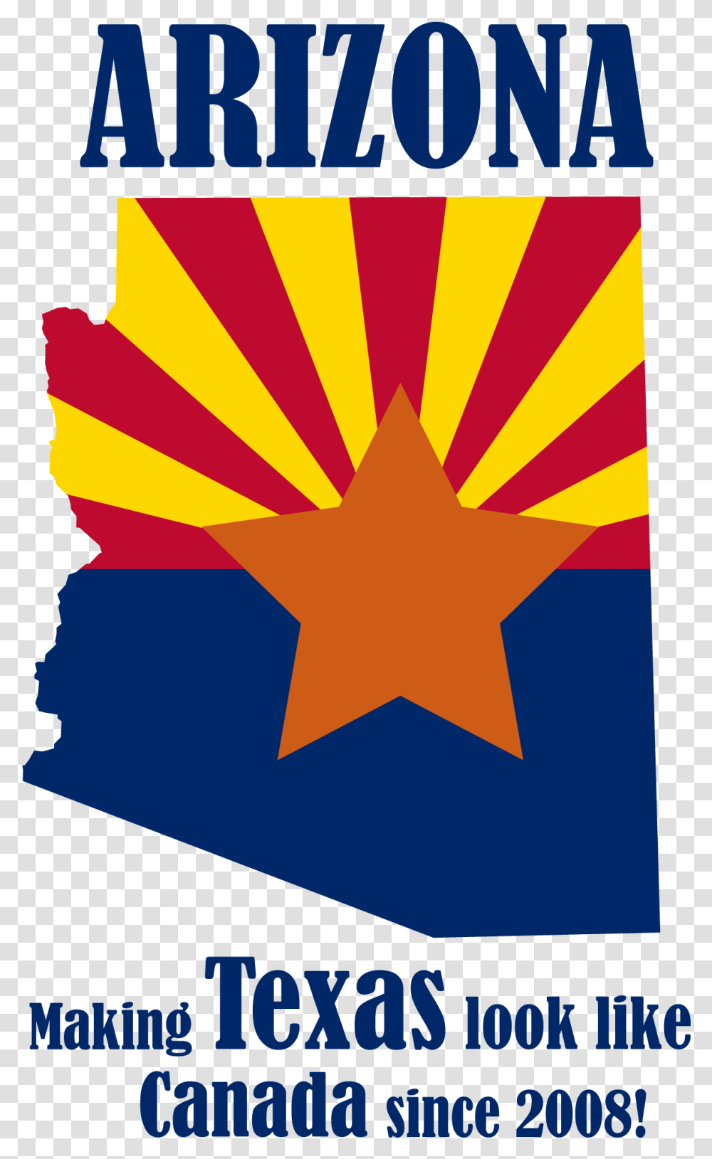 Arizona State Flag, Poster, Advertisement, Star Symbol Transparent Png