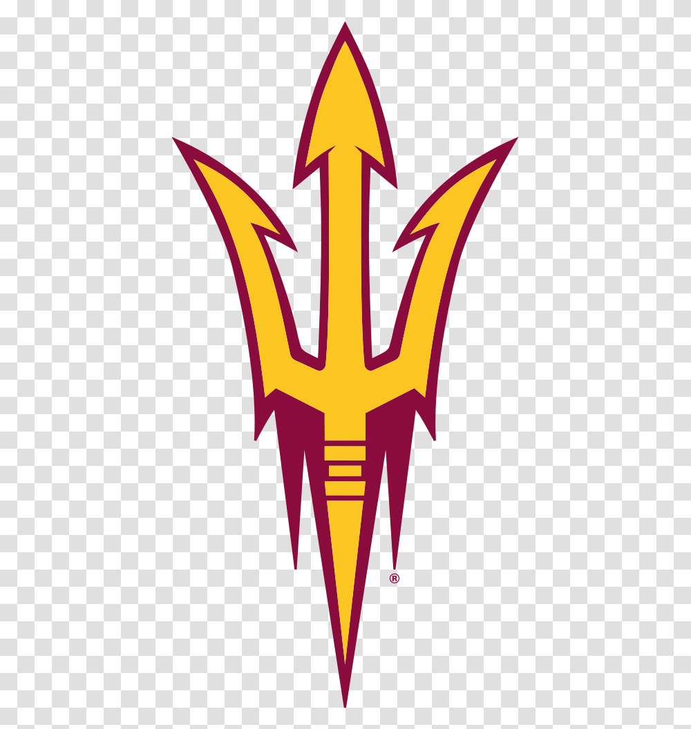 Arizona State Sun Devils Logo, Weapon, Weaponry, Spear, Trident Transparent Png