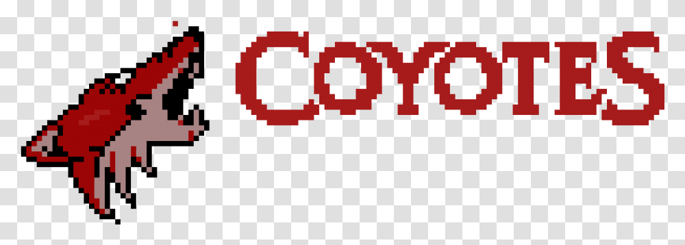 Arizona Tea Arizona Coyotes Pixel Art, Word, Logo Transparent Png