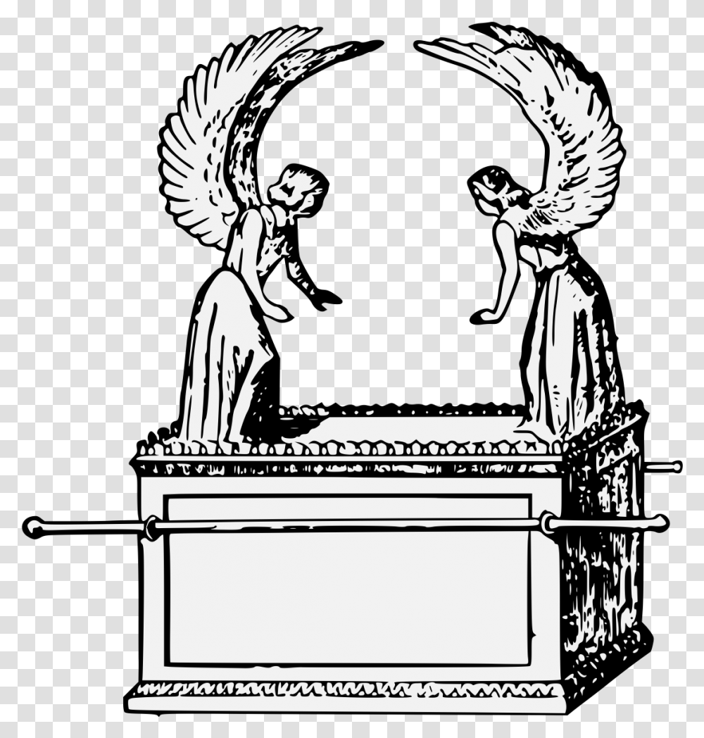 Ark Ark Of The Covenant Clipart, Furniture, Statue, Sculpture, Angel Transparent Png