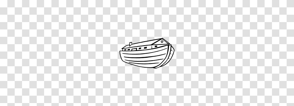 Ark Coloring Pages Lds Noahs Ark Black And White, Boat, Vehicle, Transportation, Dinghy Transparent Png