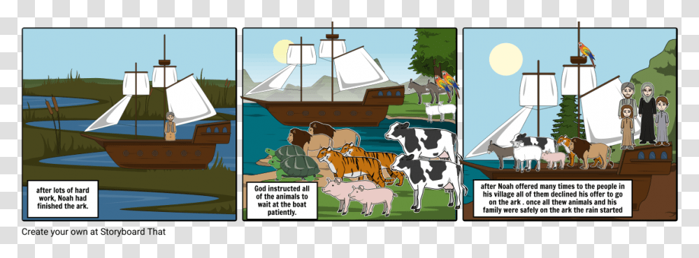Ark, Cow, Cattle, Mammal, Animal Transparent Png