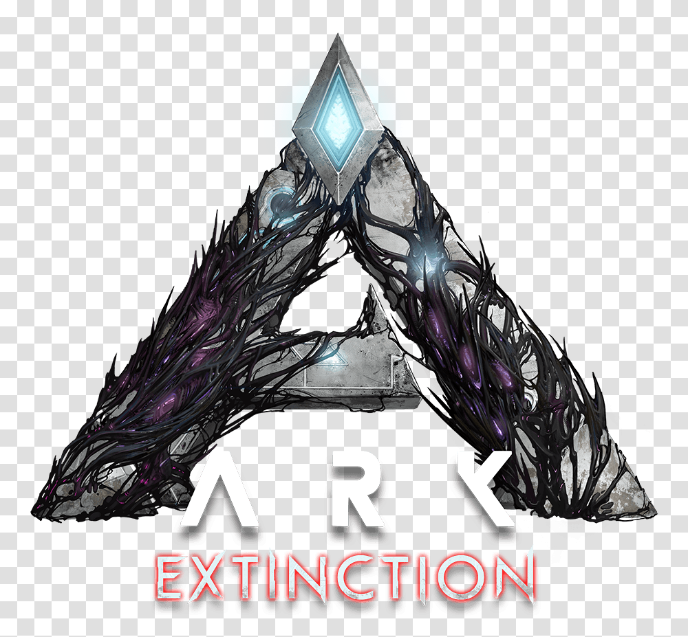 Ark Extinction New Spawn Commands Ark Extinction Logo, Triangle, Crystal Transparent Png