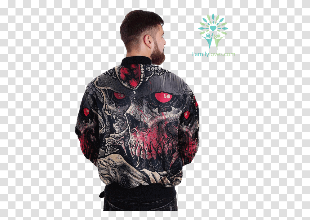 Ark Skull Evil Soul Skull Art Art Skeleton Over Print Jacket, Apparel, Person, Sweatshirt Transparent Png