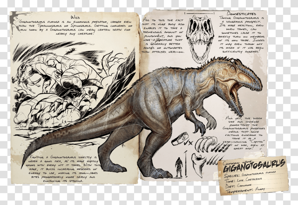 Ark Survival Evolved Giganotosaurus, Dinosaur, Reptile, Animal, T-Rex Transparent Png