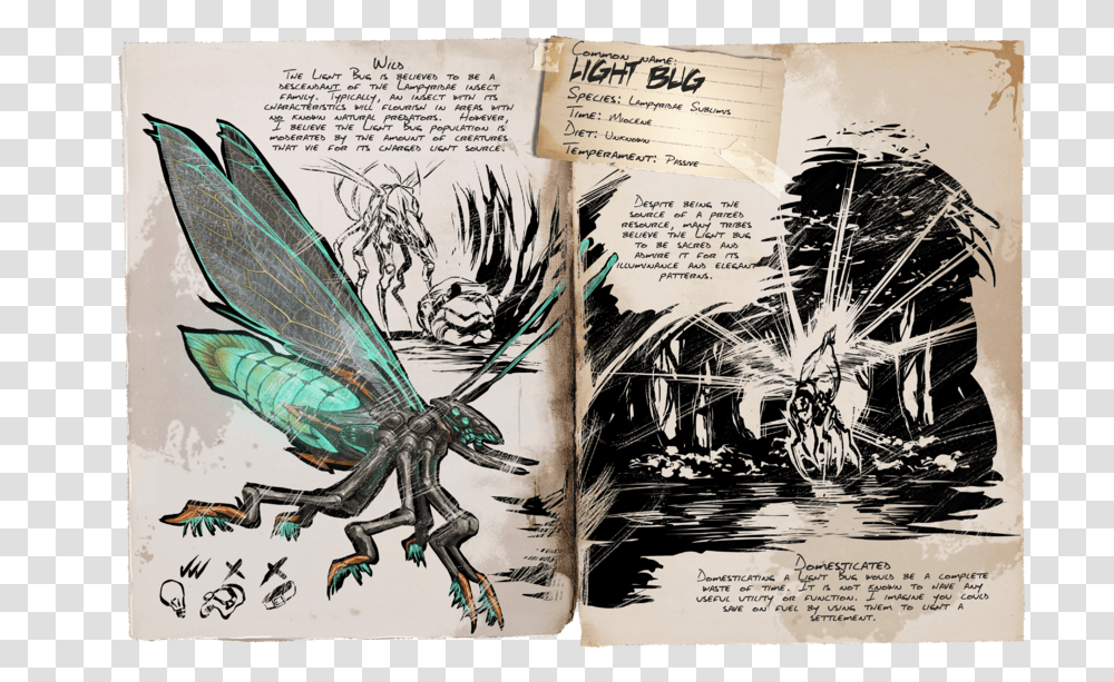 Ark Survival Evolved Glowbug, Bird, Animal, Book Transparent Png