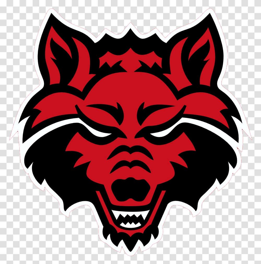 Arkansas State Red Wolves, Mask, Stencil Transparent Png