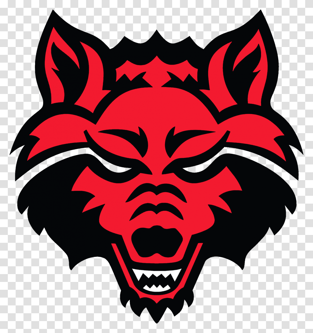 Arkansas State Red Wolves Logo, Graphics, Art, Mouth, Lip Transparent Png