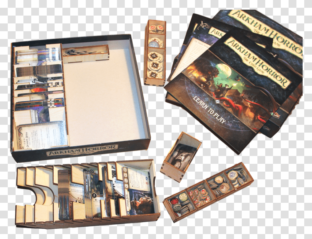 Arkham Horror Card Game Organizer, Book, Furniture, File Binder, Cassette Transparent Png