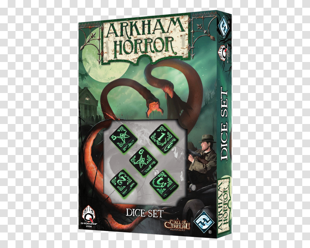 Arkham Horror Dice Set, Person, Poster, Alphabet Transparent Png