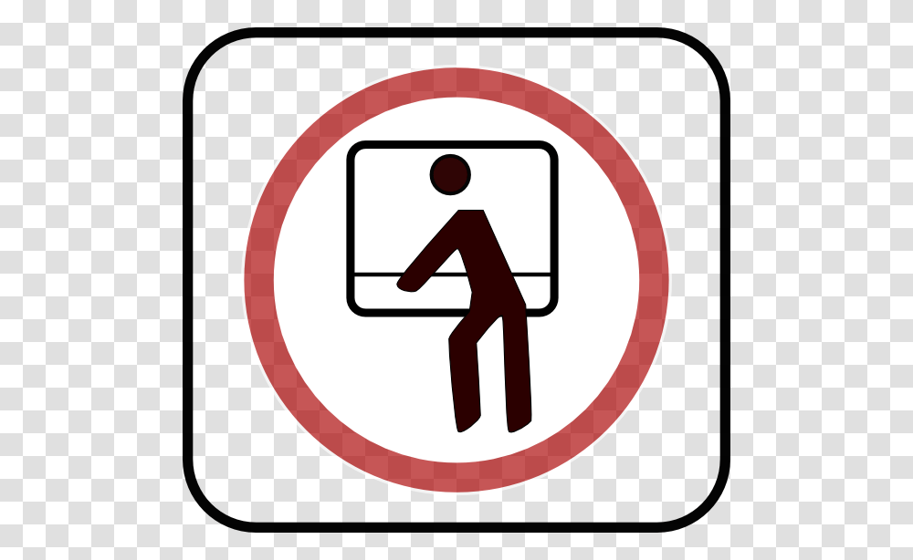 Arking Don't Lean Out Of The Window Clip Art Free Vector, Road Sign, Stopsign Transparent Png
