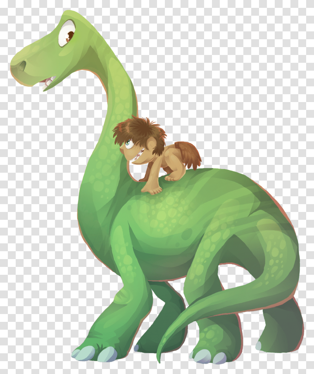 Arlo And Spot From Disneys The Good Dinosaurthe, Reptile, Animal, T-Rex, Toy Transparent Png