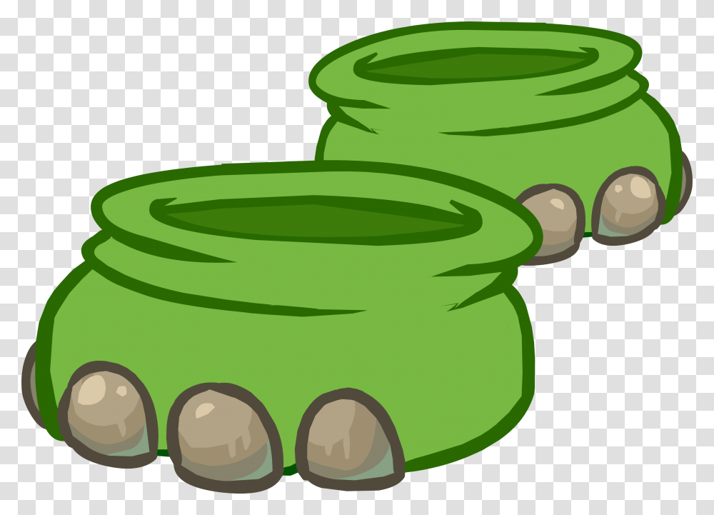 Arlo S Feet Club Penguin Wiki Fandom Powered By Wikia, Green, Pot, Bowl Transparent Png