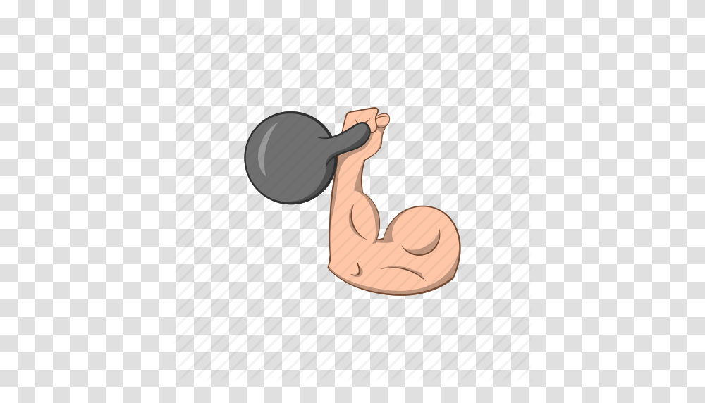 Arm Cartoon Dumbbell Fitness Human Muscle Weight Icon, Sport, Sphere, Leisure Activities Transparent Png