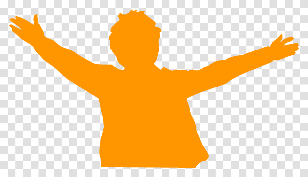 Arm Clipart Open Arms Hug, Silhouette, Person, Standing, Axe Transparent Png
