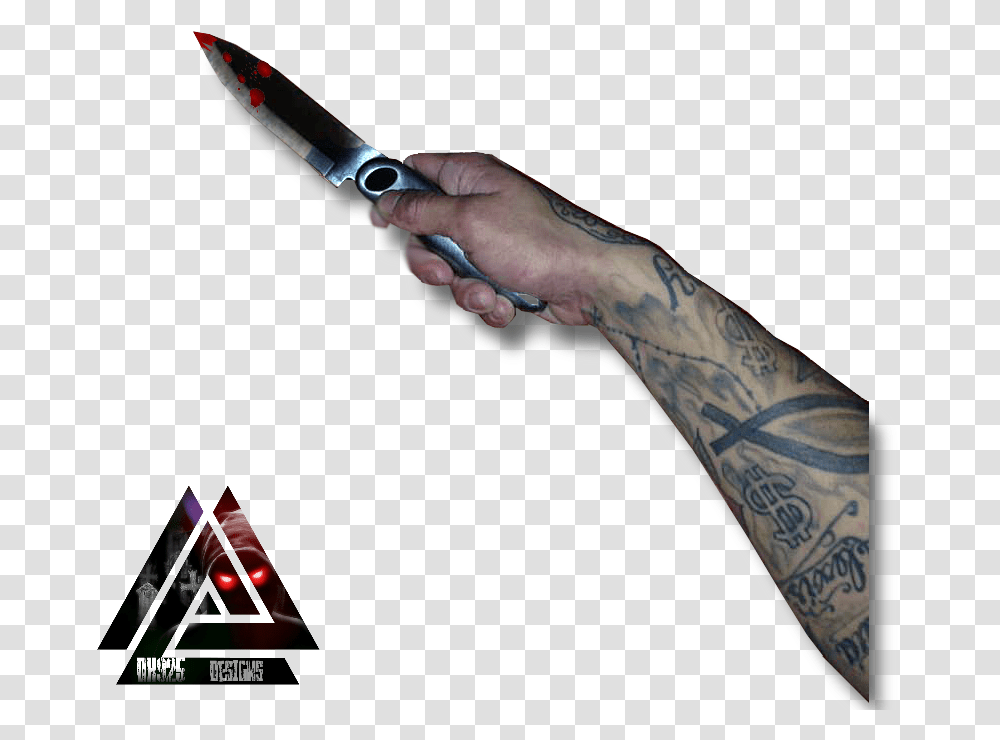 Arm Knife Hand Dk925 Tattoos Tattoo Dk925designs Utility Knife, Skin, Person Transparent Png