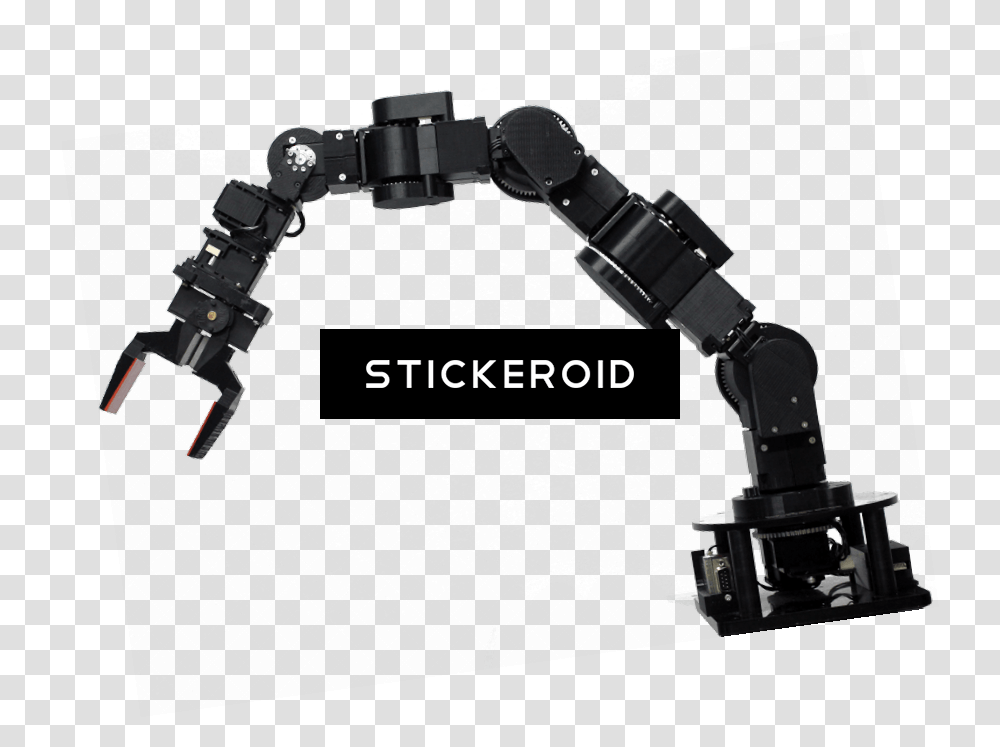 Arm Robot Background Robot Arm Free, Tripod, Telescope, Gun, Weapon Transparent Png
