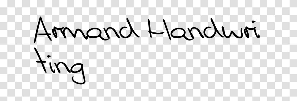 Armand Handwriting In Use, Alphabet, Word, Number Transparent Png