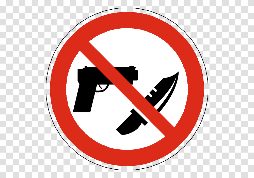 Armas De Fuego Y Blancas, Road Sign, Stopsign Transparent Png