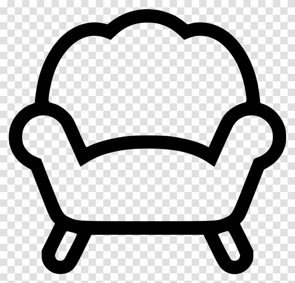 Armchair Furniture Ico, Cushion, Stencil, Couch Transparent Png