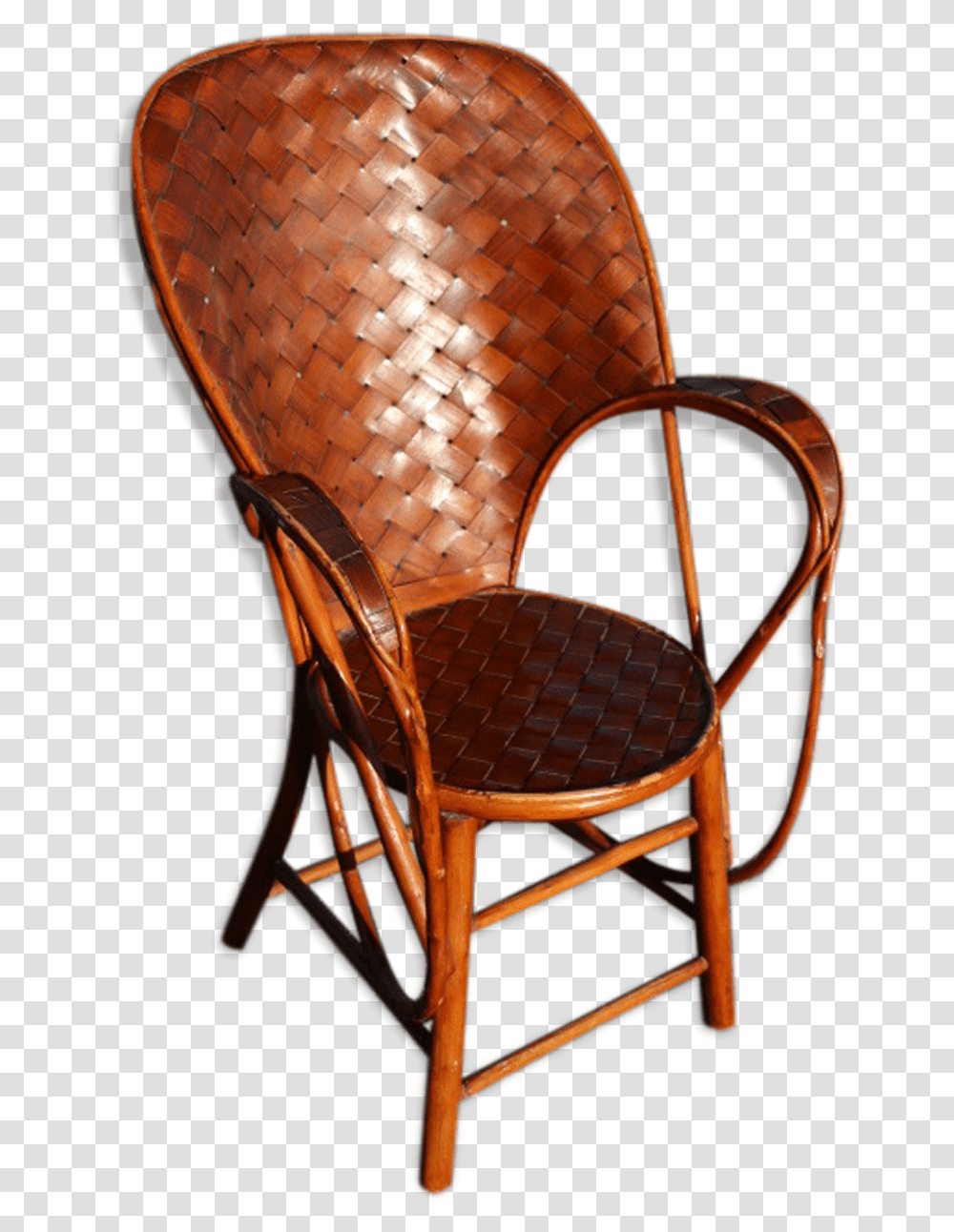 Armchair Rattan Banana Leaves Chair, Furniture, Cushion Transparent Png