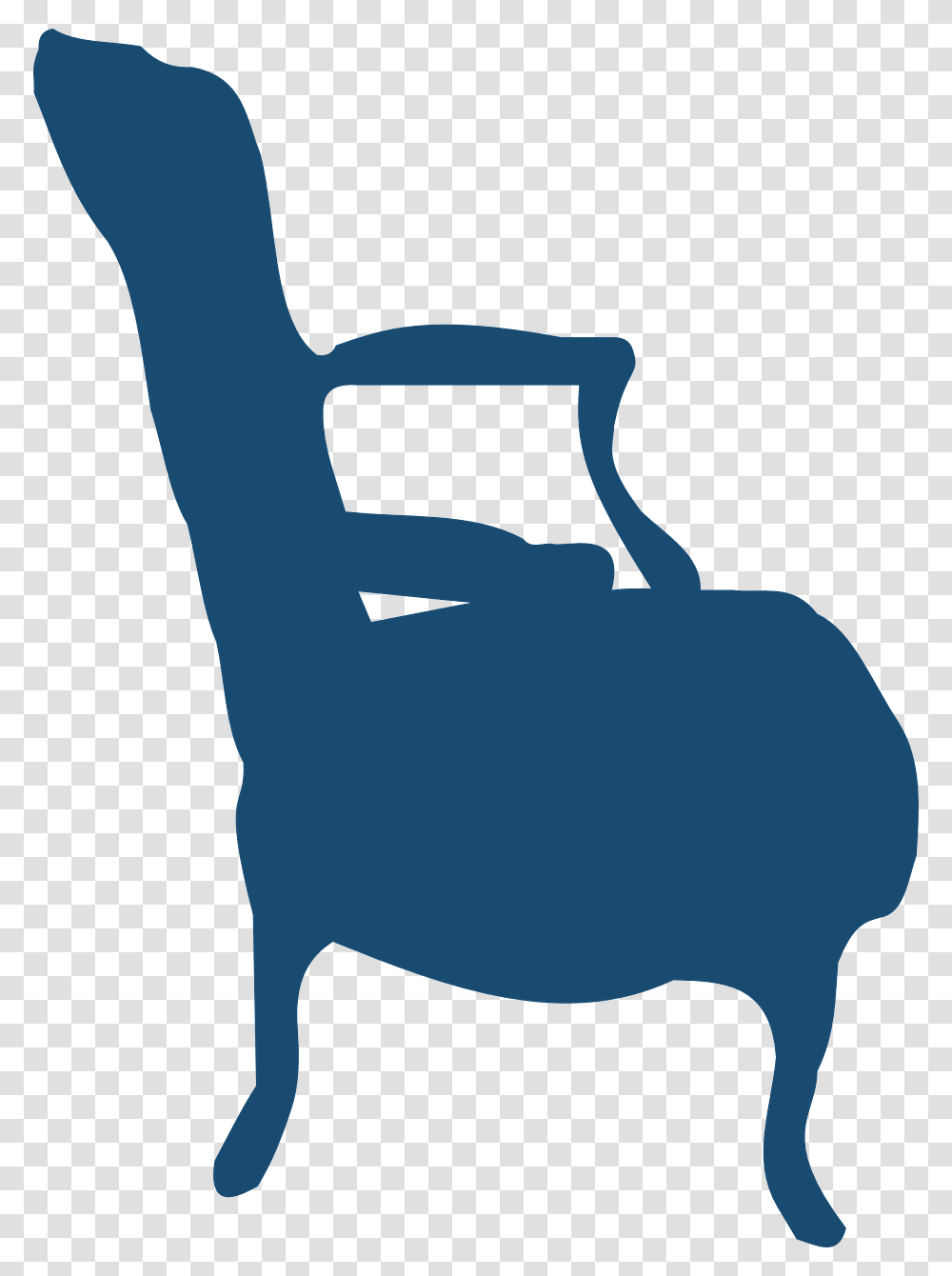 Armchair Silhouette, Furniture, Cushion, Animal Transparent Png