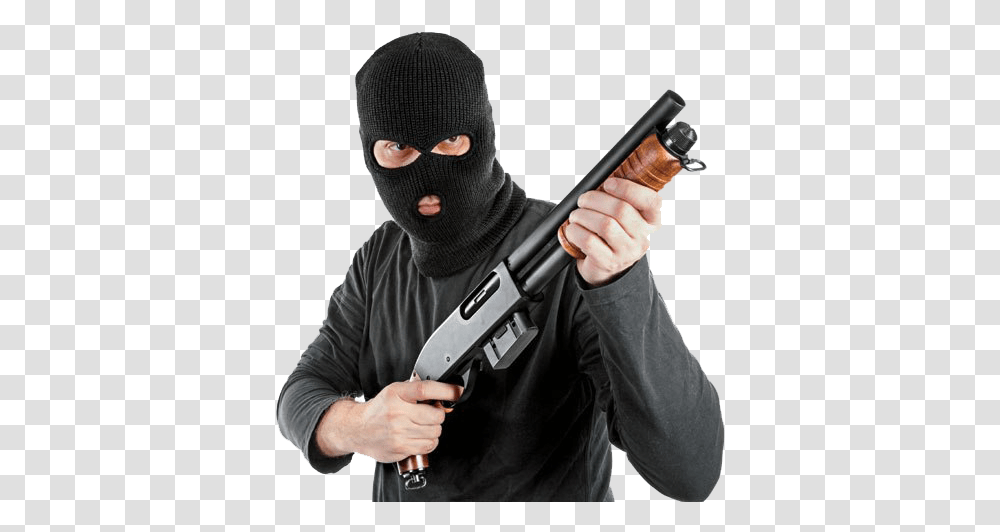 Armed Robber File Masked Man Pointing Gun Stock, Weapon, Weaponry, Person, Human Transparent Png