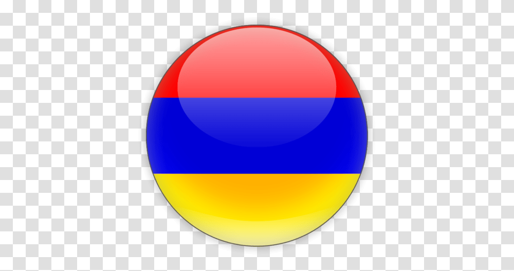 Armenia Flag Round, Sphere, Balloon, Sun, Sky Transparent Png
