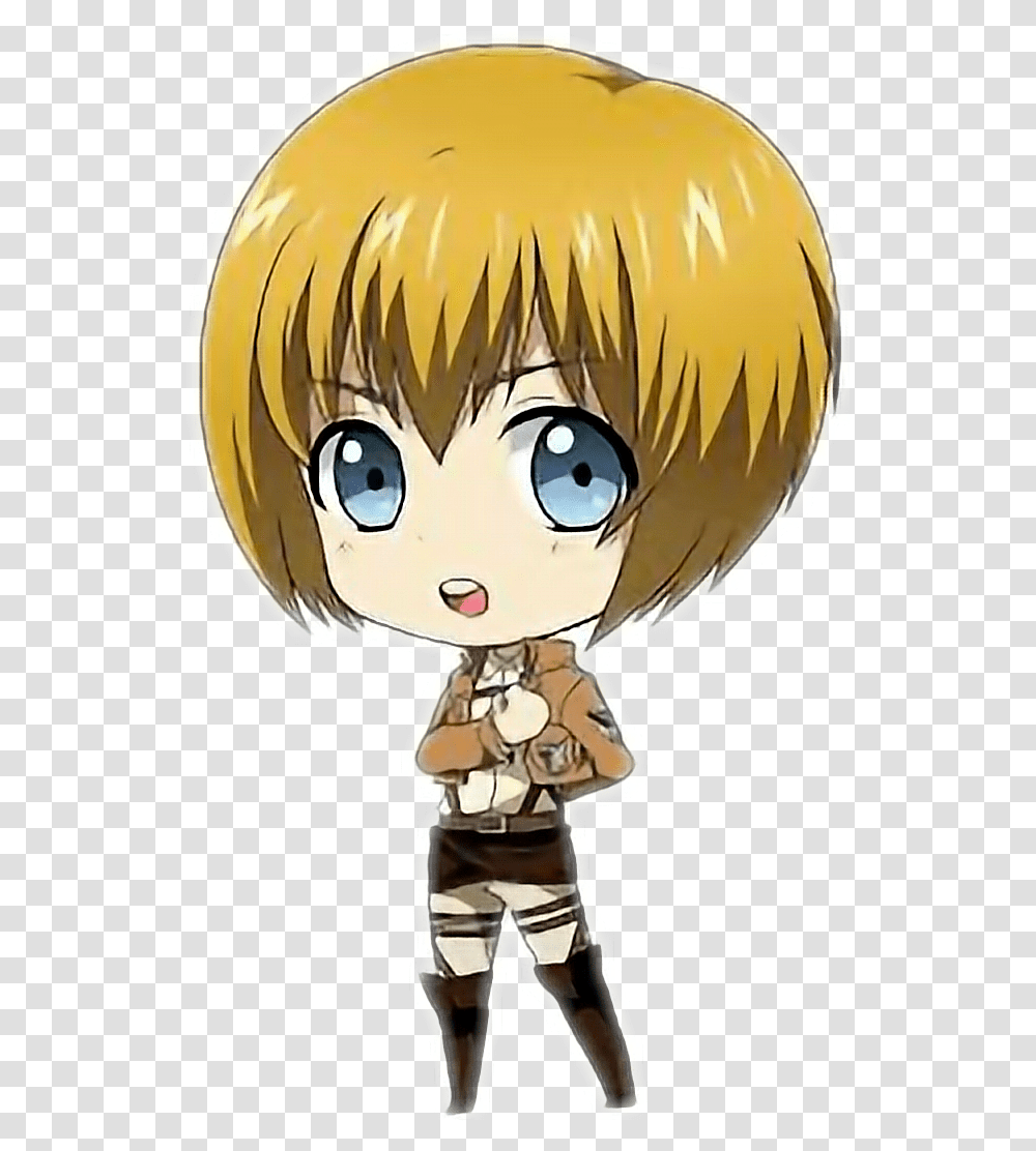 Armin Armin Arlert Attack On Titan Shingeki No Kyojin Chibi Armin, Manga, Comics, Book, Helmet Transparent Png
