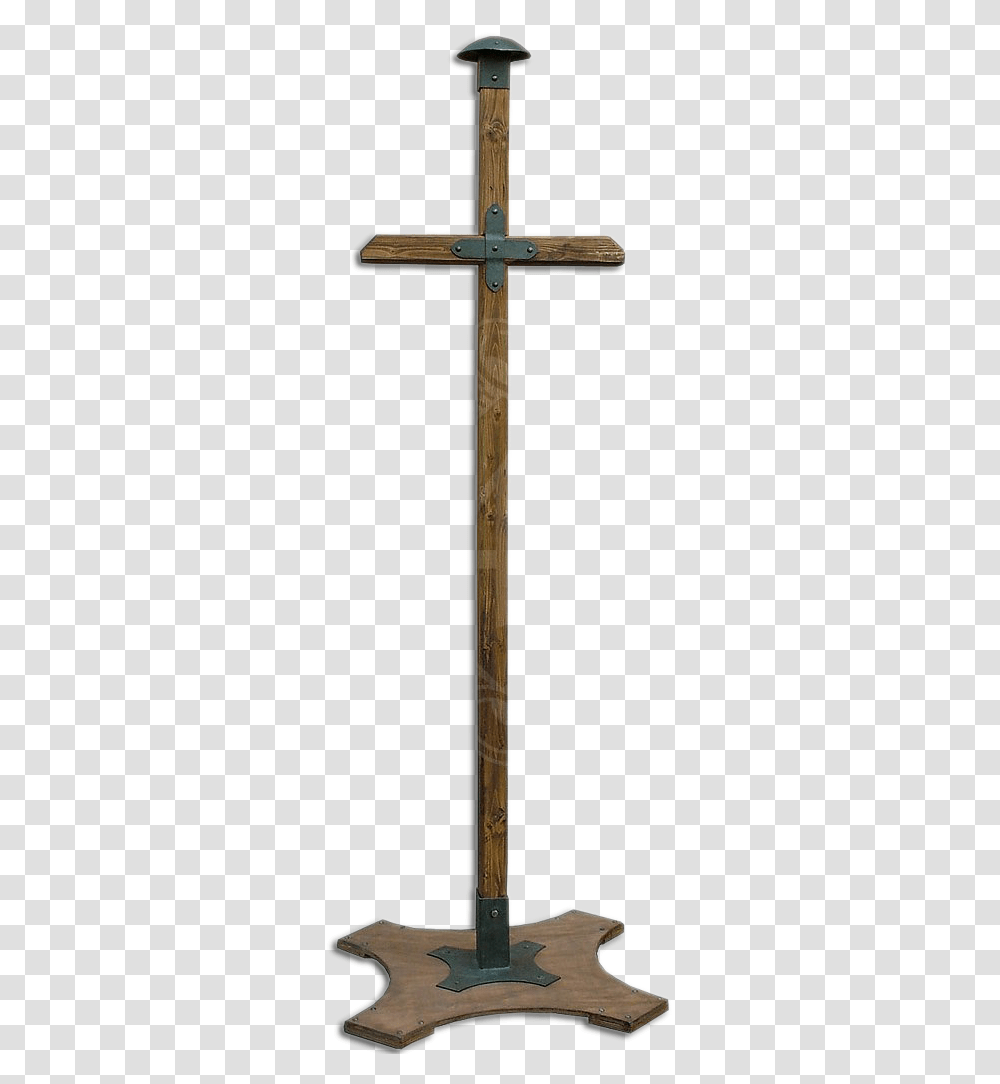 Armour Stand, Cross, Weapon, Weaponry Transparent Png