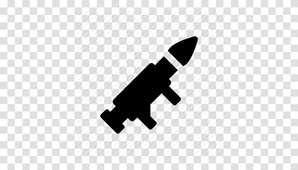 Army Bazooka Gun Military Rocket War Weapon Icon, Marker, Crayon Transparent Png